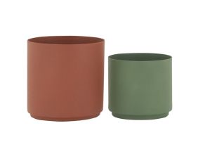 Cache-pots en métal assortis (lot de 2)