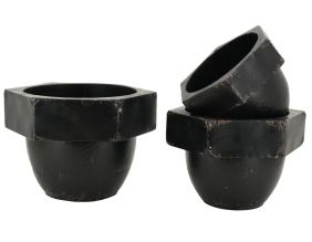 Cache-pots en métal  (Lot de 3)