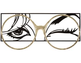 Cadre décoratif en métal Eyewear 89.5 x 3.8 x 41.3 cm