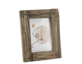 Cadre photo en bois recyclé (Pour photo 13 x 18 cm)