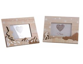 Cadre photo décor sports d'hiver (Lot de 2) (Lot de 2)