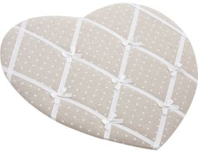 Cadre photo pêle-mêle en tissu Coeur