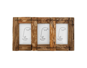 Cadre photo 10x15cm en bois recyclé (3 Photos)