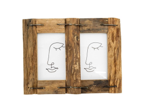 Cadre photo 10x15cm en bois recyclé (2 Photos)