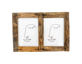 Cadre photo 18x24cm en bois recyclé (2 Photos)