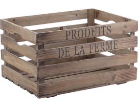 Caisse en bois Produits de la ferme