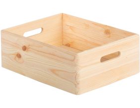 Caisse en bois de rangement (40 x 30 x 14 cm)