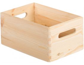 Caisse en bois de rangement (30 x 20 x 14 cm)