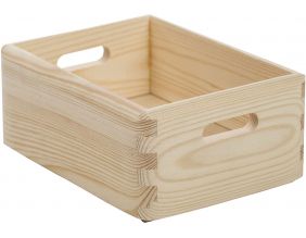 Caisse en bois de rangement (20 x 15 x 9 cm)