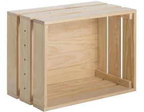 Caisse en pin massif modulable Home box (Grande)