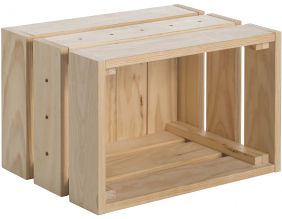 Caisse en pin massif modulable Home box (Moyenne)