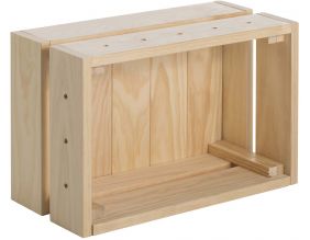 Caisse en pin massif modulable Home box (Petite)