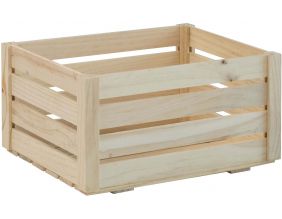 Caisse de rangement en pin massif Home box (Moyenne)