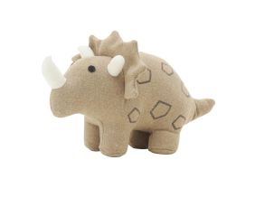 Cale-porte dinosaure en coton beige