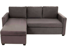 Canapé d'angle convertible avec rangement Kado (Gris)