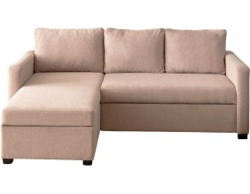 Canapé d'angle convertible avec rangement Kado (Taupe)