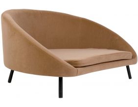 Canapé pour animaux en velours Venue (Marron)