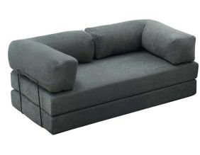 Canapé chauffeuse 3 places en chenille Comfort (Vert)