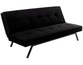 Canapé convertible 3 places Zola (Noir)