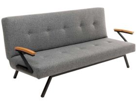 Canapé convertible 3 places Zven (Gris clair)