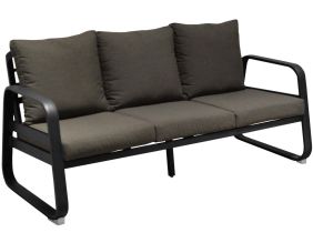 Canapé extérieur 3 places en aluminium Tonio (Graphite)
