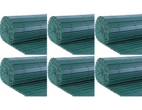 Canisse en PVC vert double face qualité + (Lot de 6)