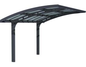 Carport en aluminium et polycarbonate Arizona Breeze (4.95 x 2.89 m)