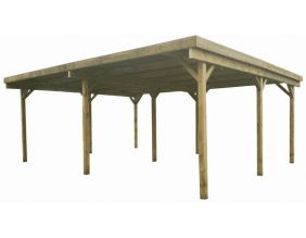 Carport en bois 2 emplacements 6x5 m Basic