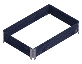 Carré potager Gardenbox 120 x 80 cm (Noir)