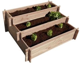 Carré potager 3 étages en bois de douglas