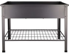 Carré potager en métal anthracite (100.5 x 40.5 x 80.5 cm)