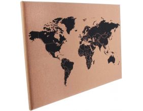 Carte du monde en liège Happy working