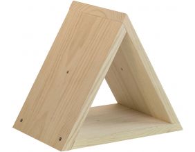 Casier à bouteilles triangulaire en pin Prisma
