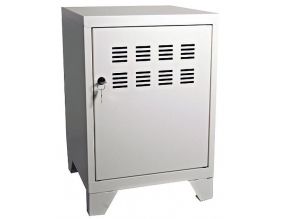 Casier de rangement en métal pour enfants 59 cm (Blanc)