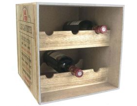 Cave à vin en bois 6 bouteilles Bistrot (Le caviste)