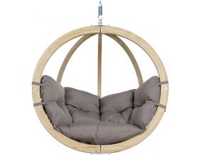 Fauteuil suspendu Globo chair (Taupe - coussin imperméable)