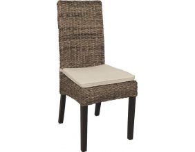 Chaise en bananier et acajou teinté