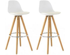 Chaise de bar Circus (Lot de 2) (Blanc)