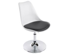 Chaise design Victoria (Blanc et noir)