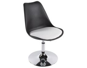 Chaise design Victoria (Noir et blanc)