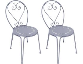 Chaise détente en fer Belle Époque