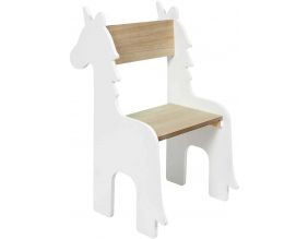 Chaise enfant en bois Animal (Licorne)