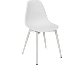 Chaise pour enfant pieds en métal Lina (Blanc)