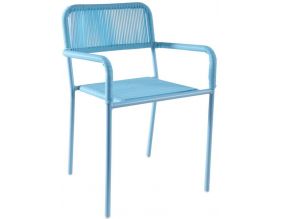 Chaise enfant en polyrésine bleue (Bleu)