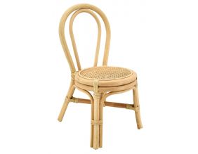 Chaise enfant en rotin naturel et cannage Bogiwo