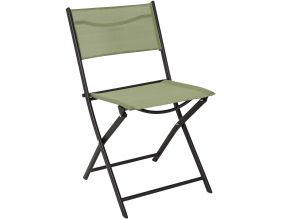 Chaise de jardin pliable en acier Elba (Vert)