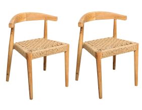 Chaise en teck BAIA - Outdoor (Lot de 2)