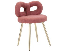 Chaise en tissu éponge Ilary 40 x 67 cm (Rose)