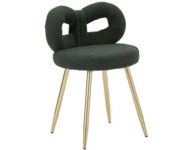 Chaise en tissu éponge Ilary 40 x 67 cm (Vert)