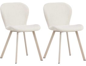 Chaise en tissus pieds en acier Lilja